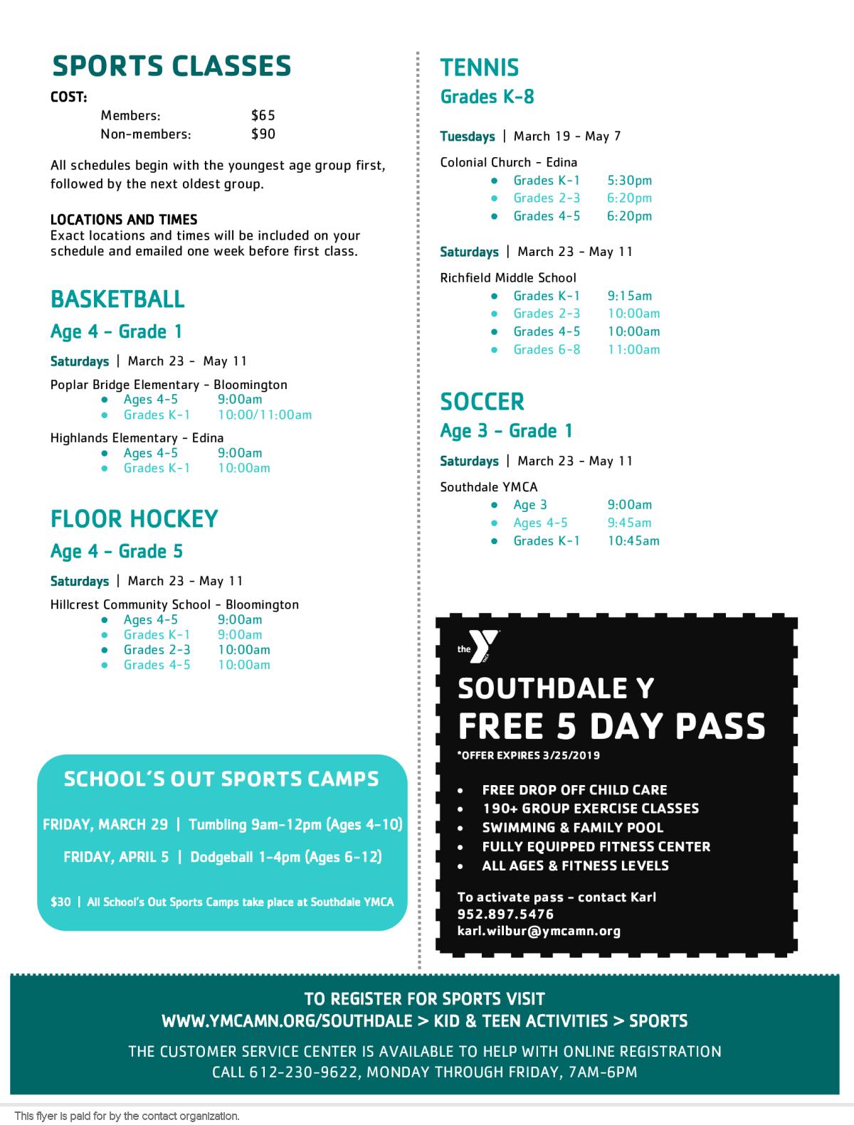 Ymca Group Fitness Schedule Southdale Blog Dandk