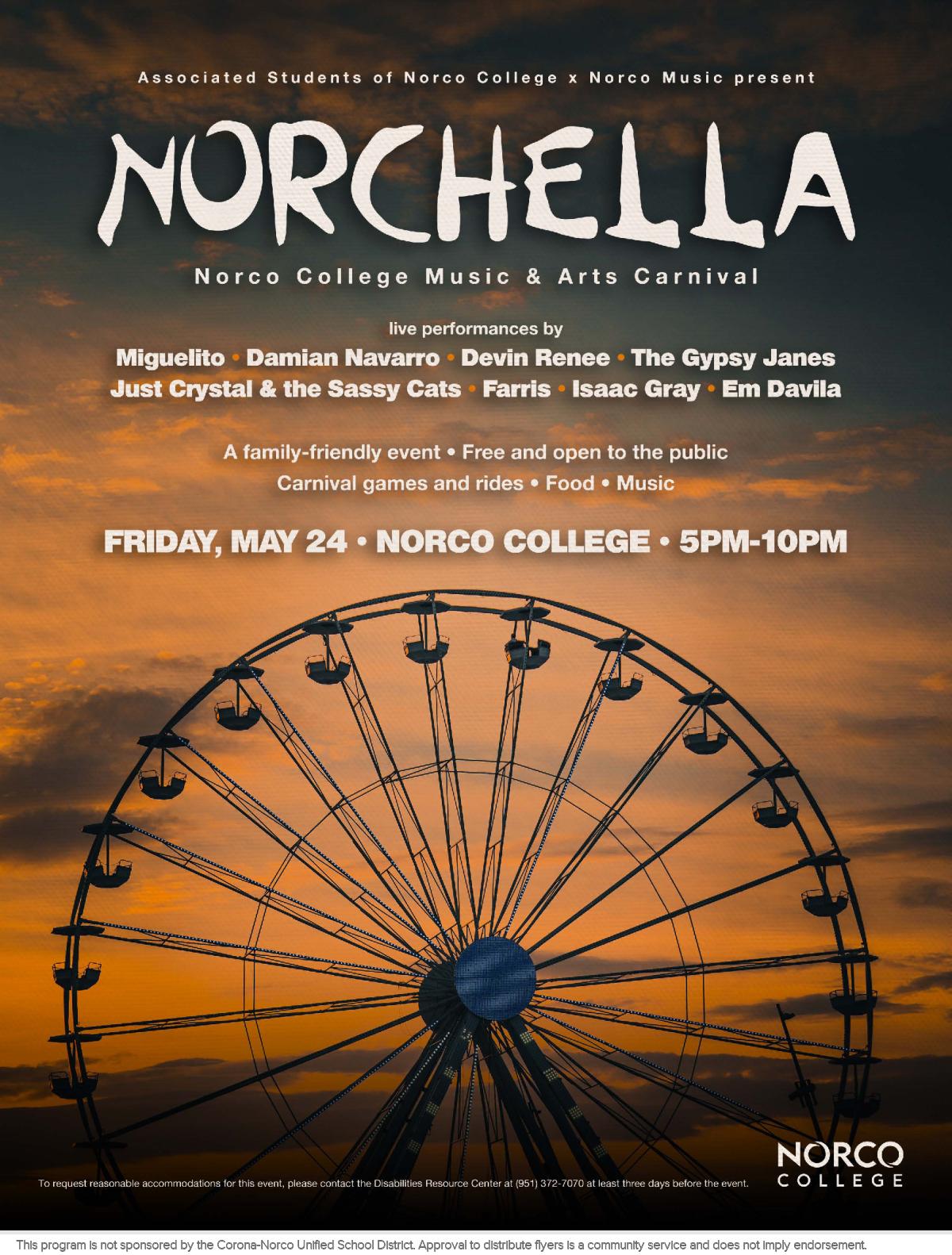 Peachjar Flyers - image of a flyer titled norchella