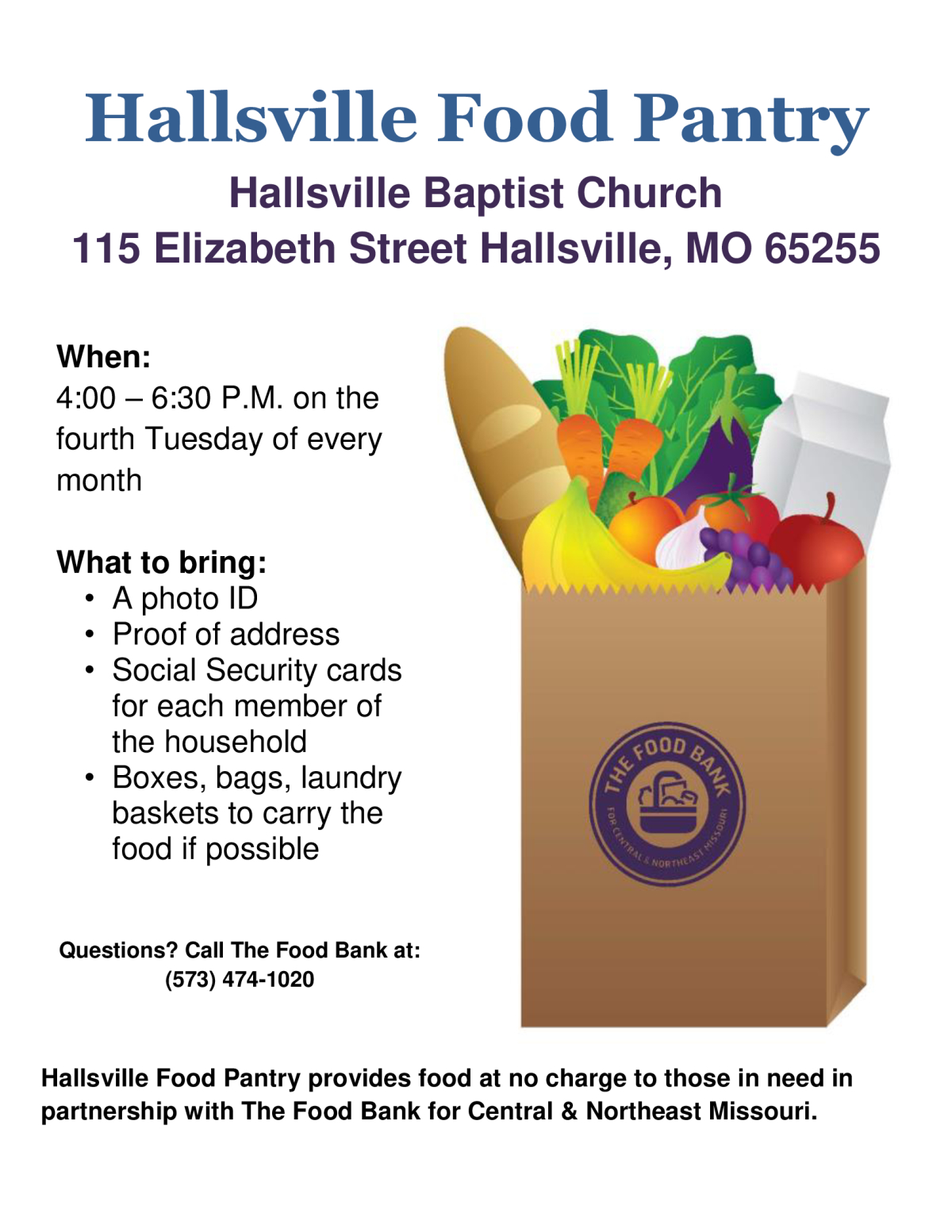 Hallsville Food Pantry