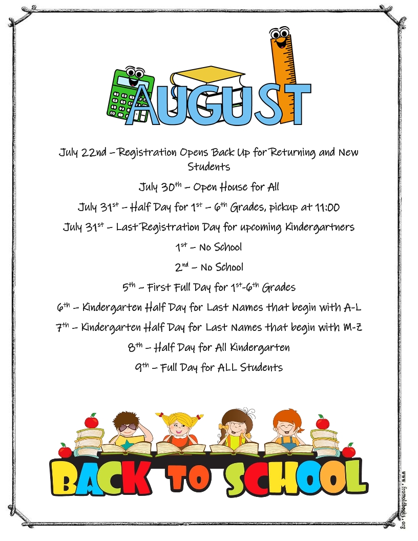 Image of a flyer titled August 2019 Image of a flyer titled August 2019