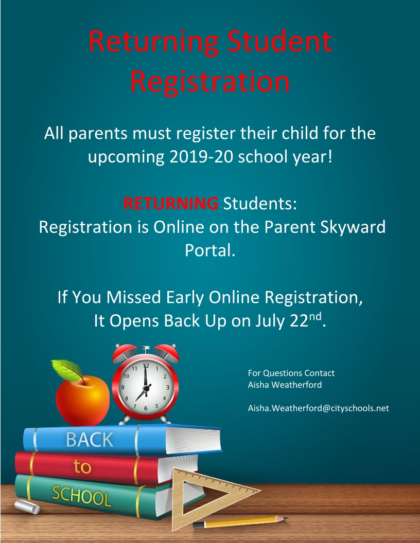 Image of a flyer titled Online Registration Image of a flyer titled Online Registration