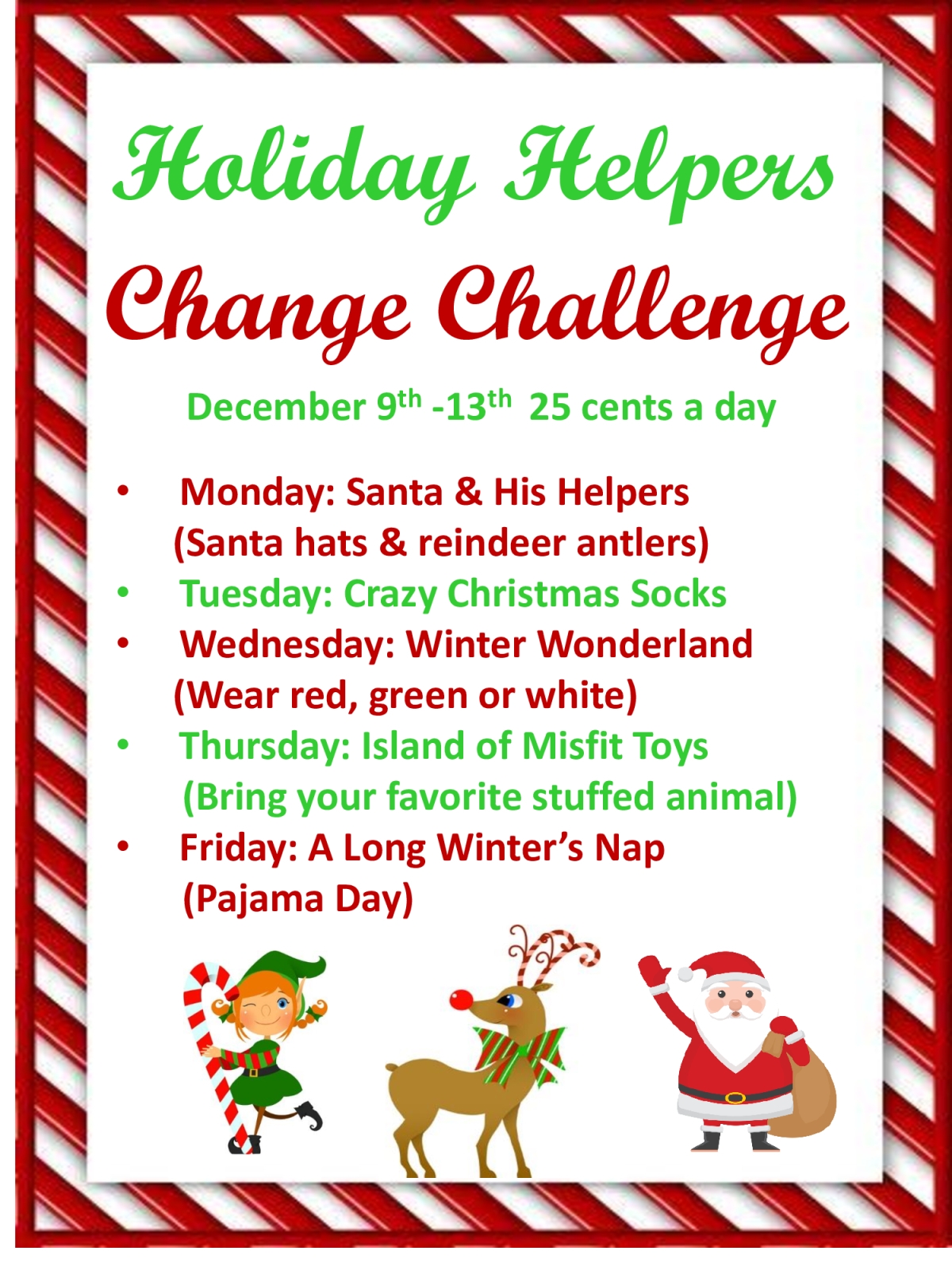Holiday Spirit Week Flyer Template Free - Printable Word Searches