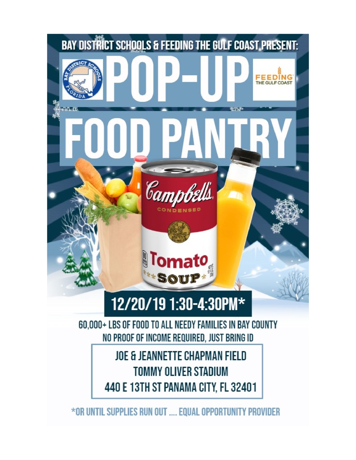 Pop Up Food Pantry Help For All