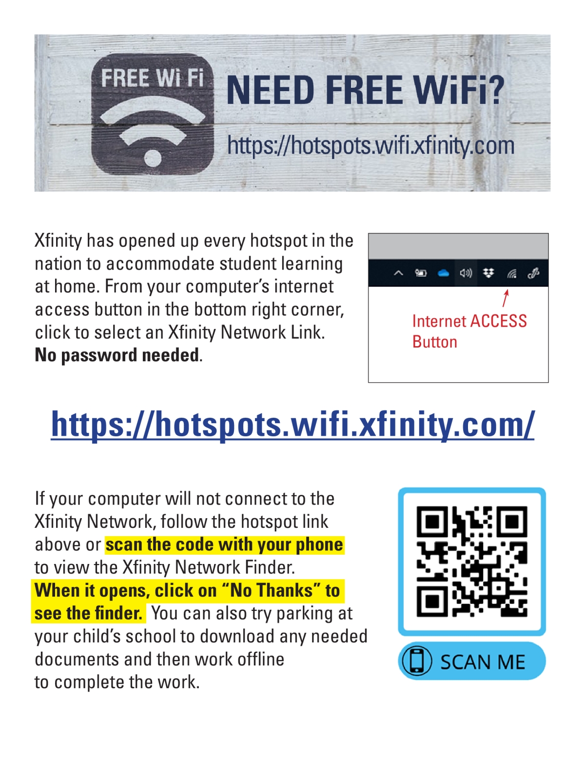 Free Wifi Internet Access Information