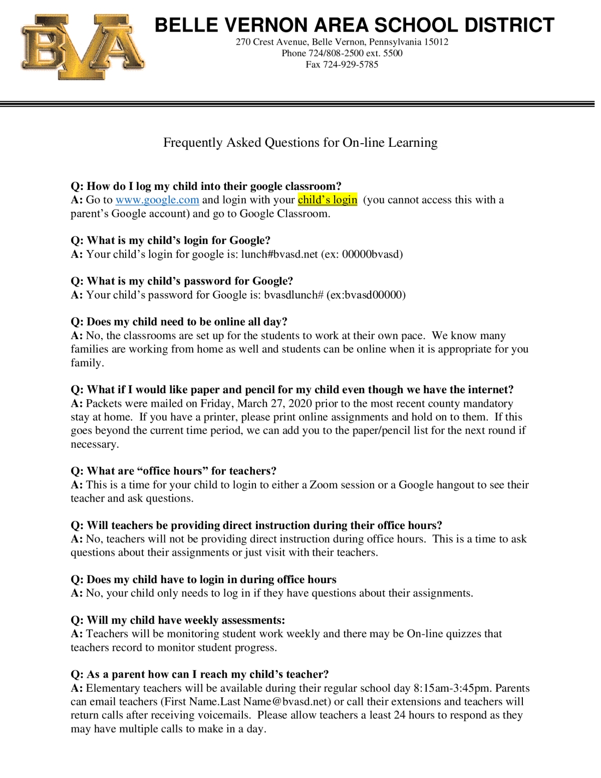 Faq For On Line Learning Res Mes
