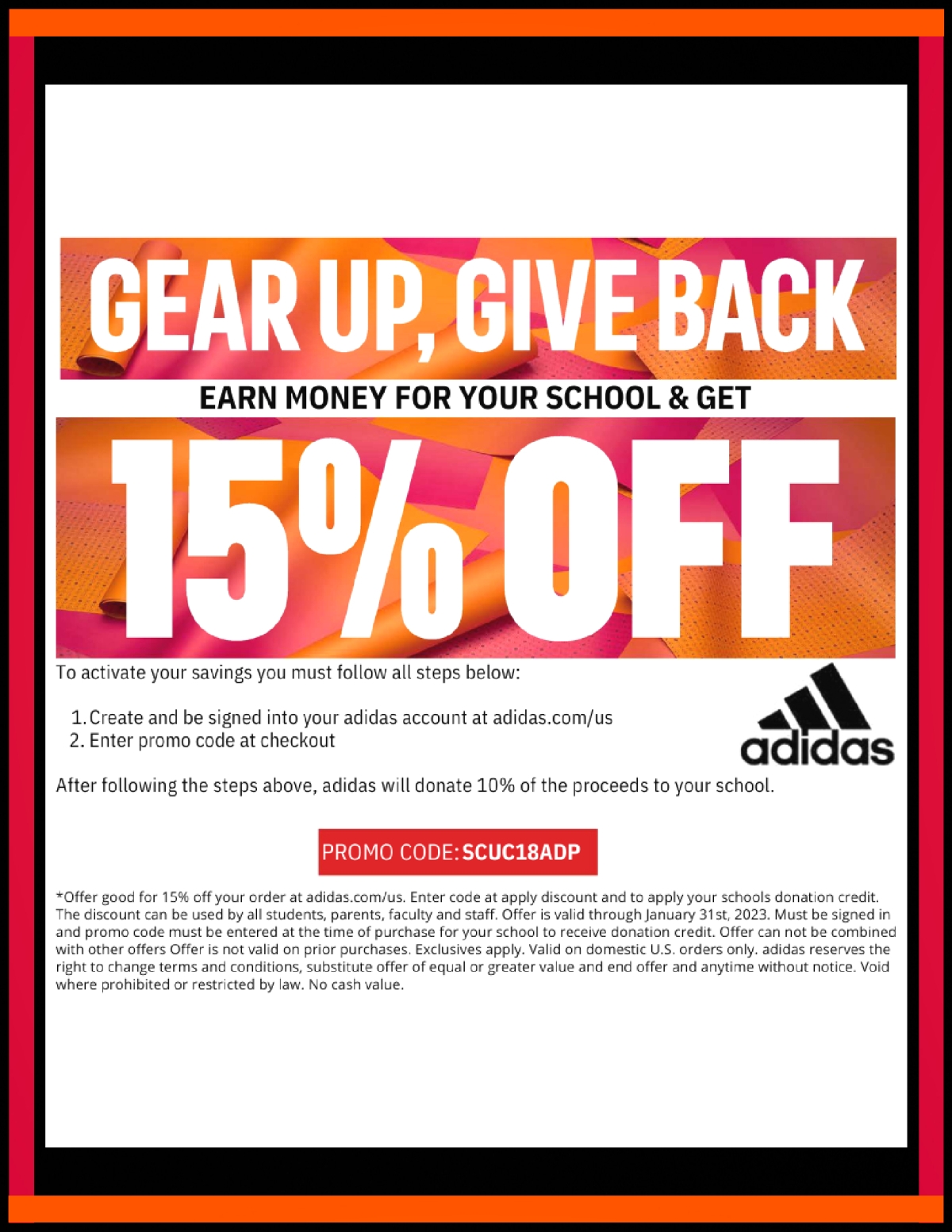 Adidas coupons september shops 2018