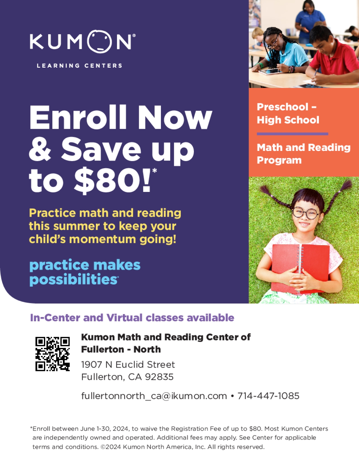 Kumon Learning Centers Enrollment | Peachjar