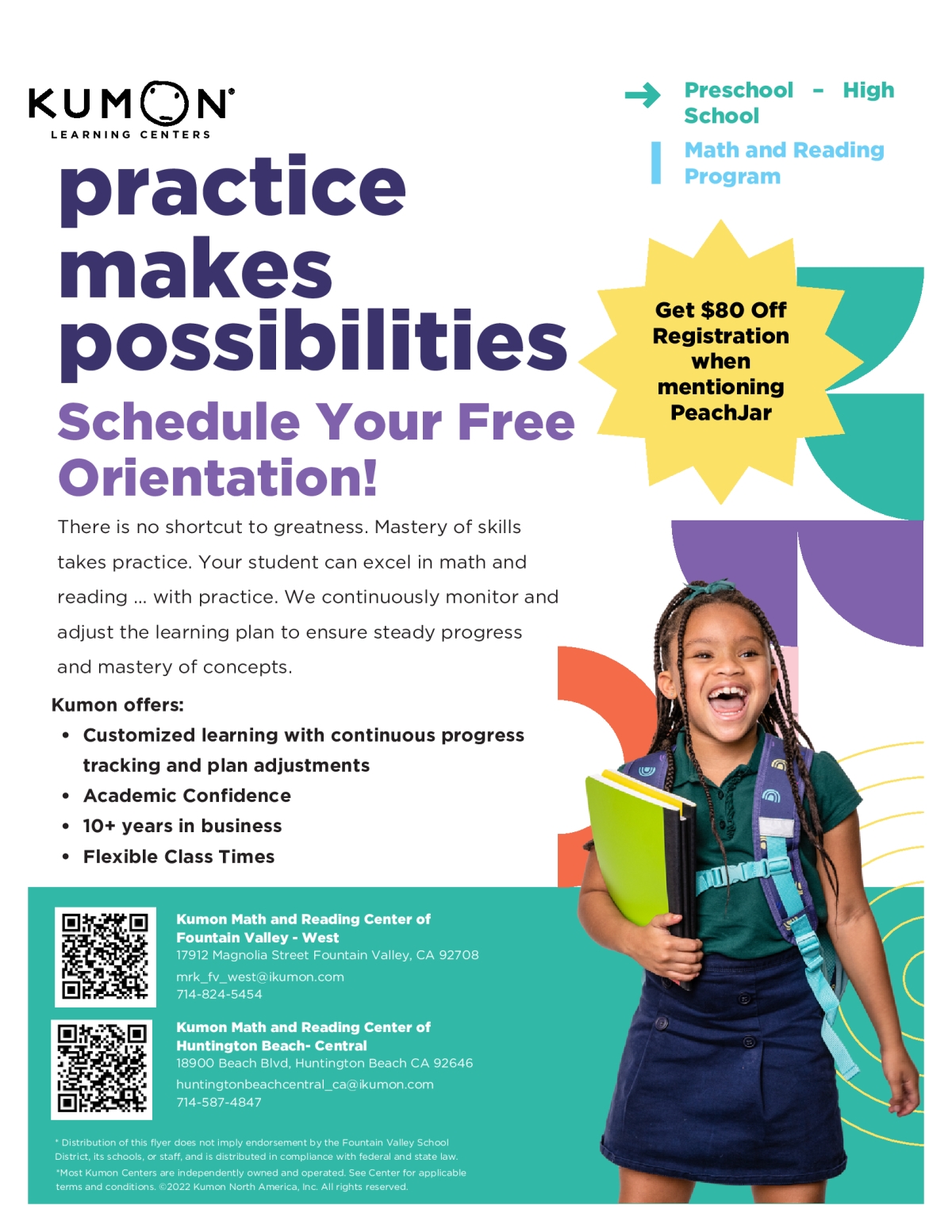 Kumon Learning Centers | Peachjar
