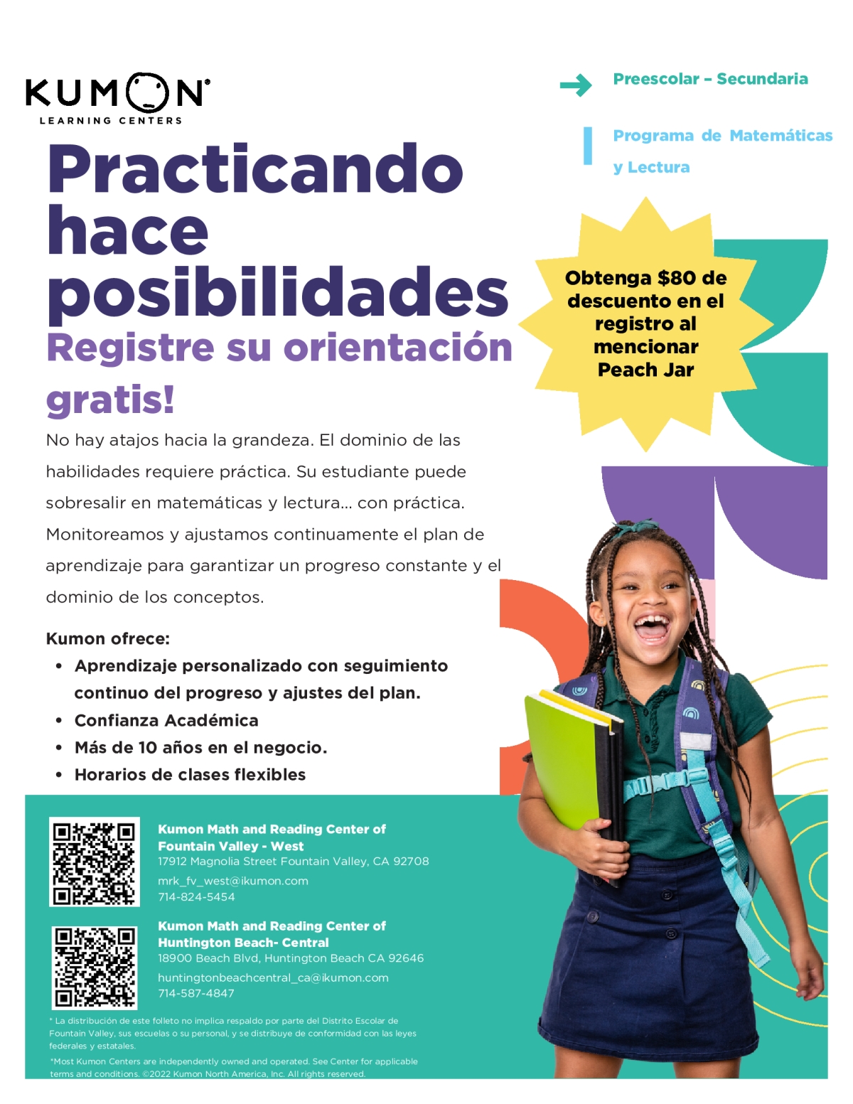 Kumon Learning Centers | Peachjar