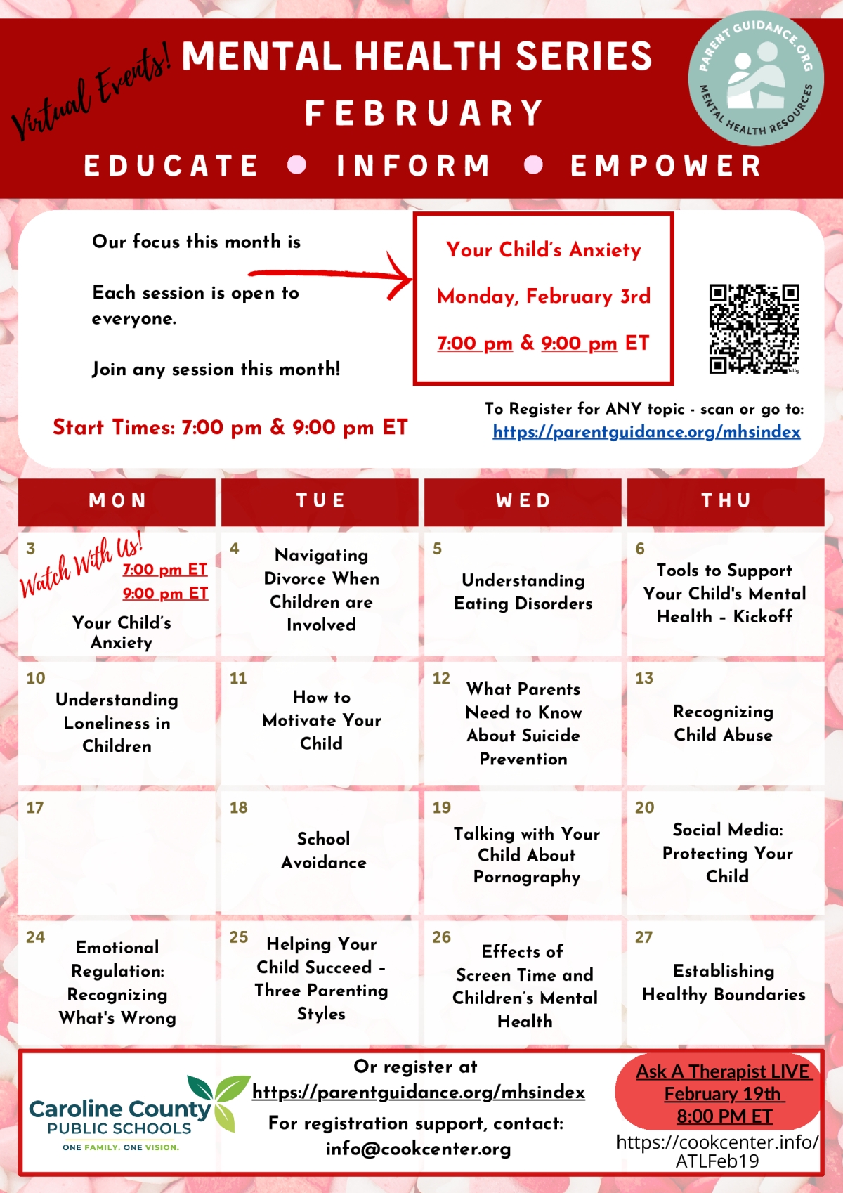 Peachjar announcement or advertisement